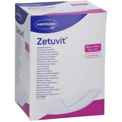 Zetuvit Saugkompressen steril 10x10 cm Adequapharm