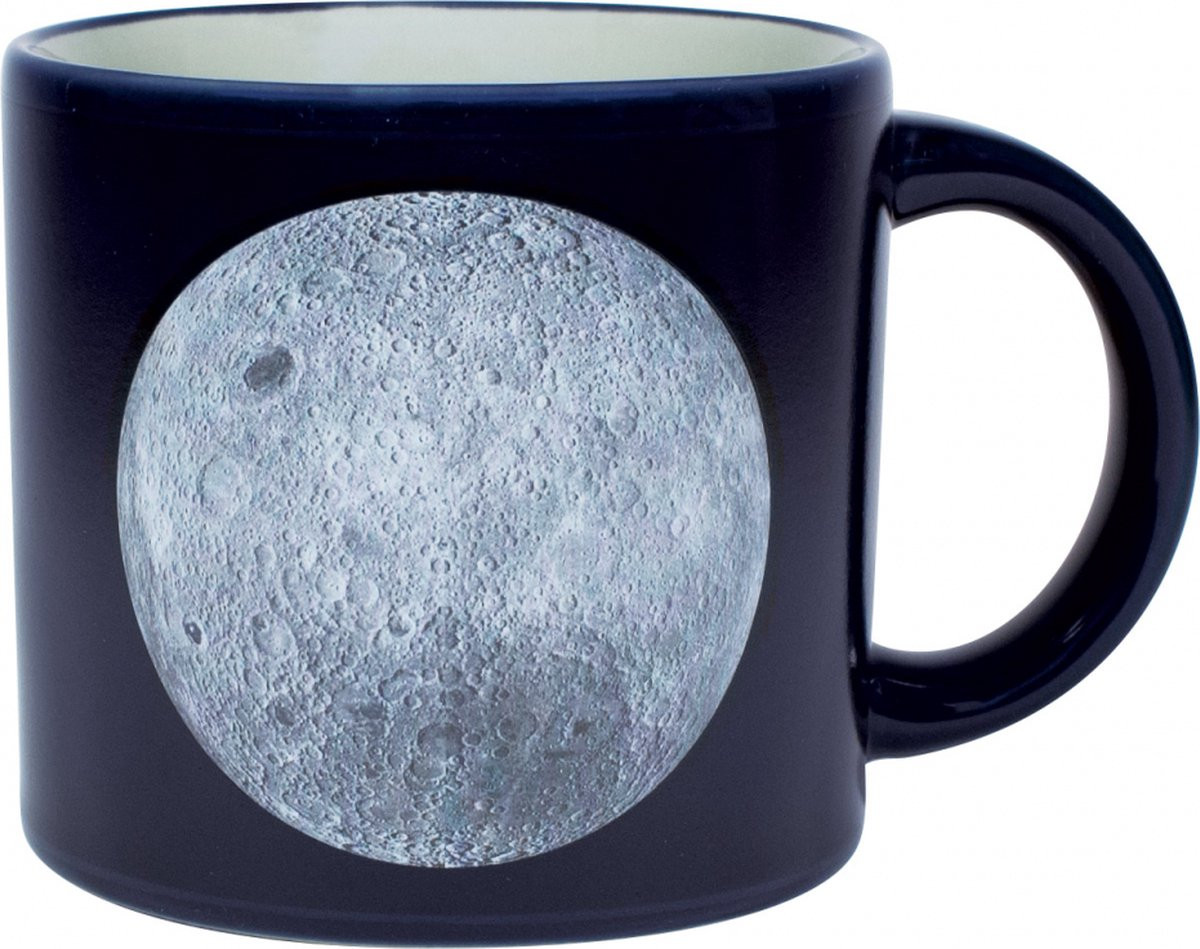 The Unemployed Philosophers Guild Warmteveranderende maanmok met landingsplaatsen van astronauten
