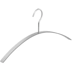 Kleiderbügel Style ASK Kleiderbügel Edelstahl gebürstet silber, Designer CW-Concept, 45x19.5x2 cm