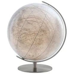 EUROPA Jupiter Tischglobus beleuchtet Kristallglas 40 cm