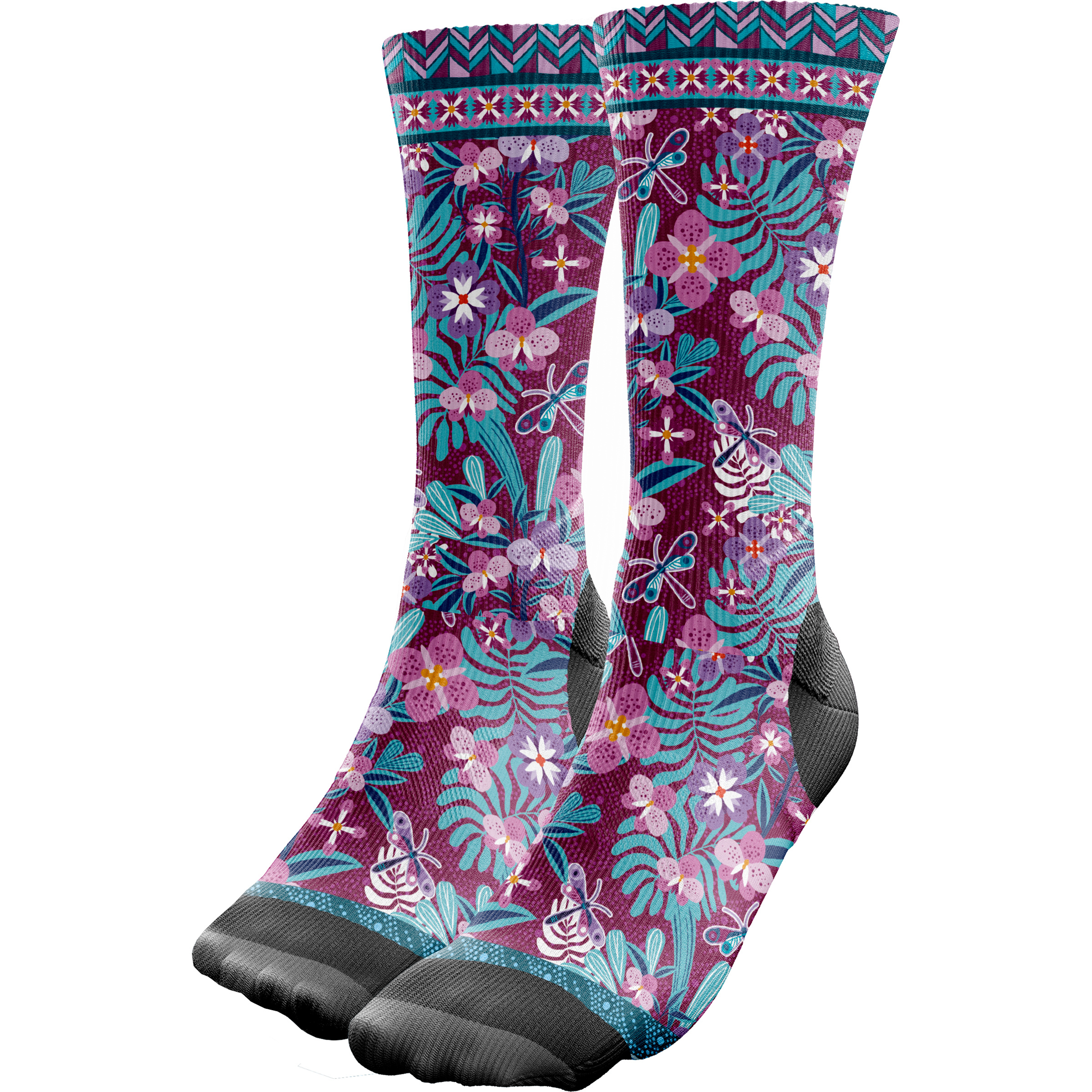 MATT C. Est. Thermolite Freizeitsocken lila Größe 43 Lifestyle Kompressionseffekt