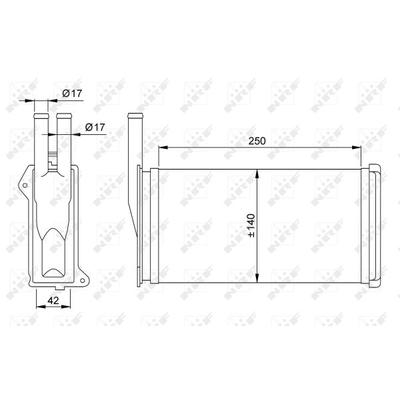 NRF Wärmetauscher, Innenraumheizung 58638 für Ford
