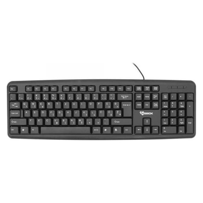Sbox Keyboard Wired USB K-14 US (US, Kabelgebunden) (K-14 US)