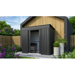 Globel Industries Gerätehaus "Skillion 84",anthrazit,2,64 m2