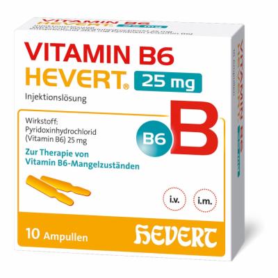 Hevert-Arzneimittel GmbH & Co. KG VITAMIN B6 HEVERT Ampullen 10X2 ml 03919991