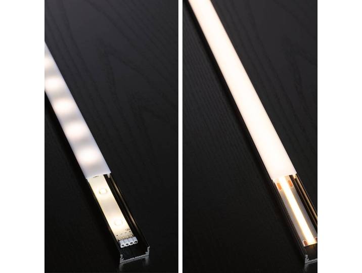 Paulmann MaxLED COB 1000 Erweiterung 2.700K2,5m MaxLED, dimmbar, alu / grau / zink, für Wohn- / Esszimmer, Kunststoff, Modern