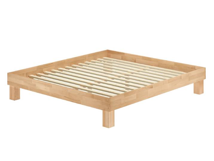 Doppelbett Massivholzbett Kingsize-Bett Buche geölt 180 x 200 cm
