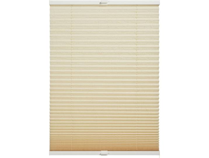 Plissee Milla, mit Bohren, blickdicht , beige, B:60cm H:130cm, Obermaterial: 100% Polyester, SCHÖNER WOHNEN-KOLLEKTION, Plissees, Plissee, verschraubt, silberne oder weisse Rollo-Technik