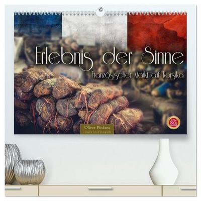 Erlebnis der Sinne - Französischer Markt auf Korsika (hochwertiger Premium Wandkalender 2026 DIN A2 quer), Kunstdruck in Hochglanz