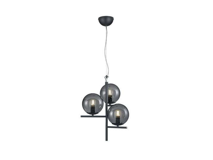 Trio Leuchten Hängeleuchte, Anthrazit, Glas, Metall, 40x150x40 cm, Lampen & Leuchten, Innenbeleuchtung, Hängelampen, Pendelleuchte