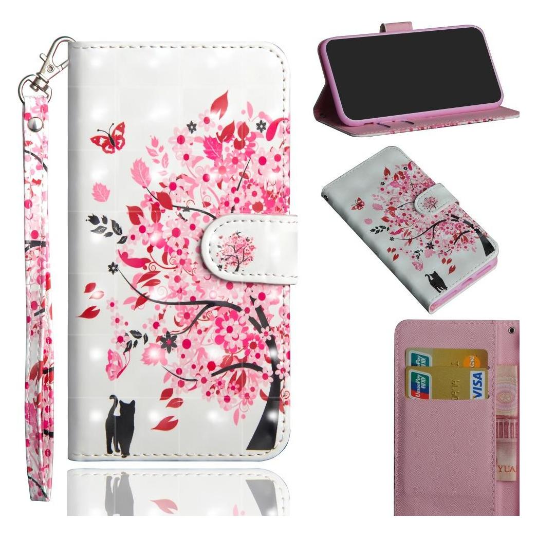 Cover-Discount Xiaomi Mi 10 / 10 Pro - Etui Glitzer Effekt Baum rosa (Xiaomi Mi 10) (101906756G)