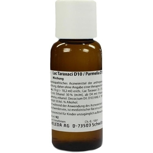 WELEDA AG Lac Taraxaci D10/ Parmelia D10 aa Dilution 09198541