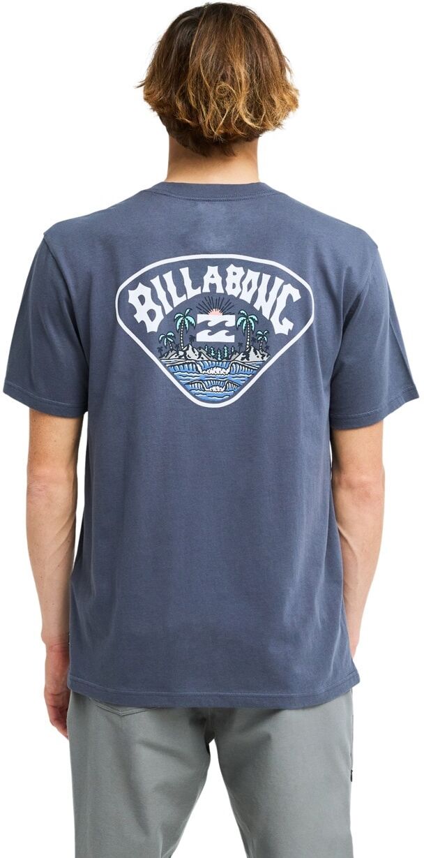 T-Shirt BILLABONG "Scenic Arch", Herren, Gr. M, blau (ombre blau), Obermaterial: 100% Baumwolle., Shirts T-Shirt