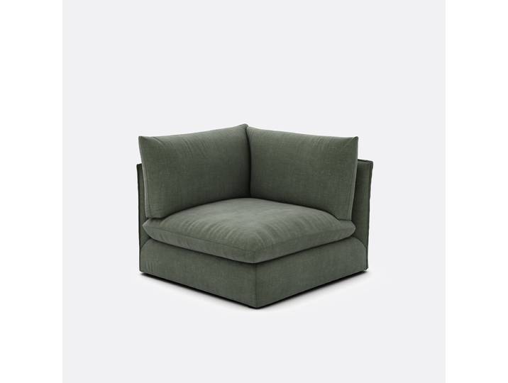 LA REDOUTE Élément d'angle pour canapé modulable, en tissu structuré, MALO Angle réversible Vert, Made in France