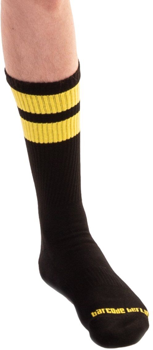 Barcode Berlin Chaussettes GYM SOCKS Noir-Jaune