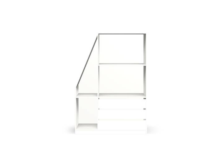 Weißer Dachschrägenschrank Premium Dekore Alpin­weiß
