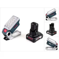Bosch Professional, Arbeitsleuchte, Akku Lampe GLI 12V-330 DeciLED + 1x 6,0 Ah Akku - ohne Ladegerät