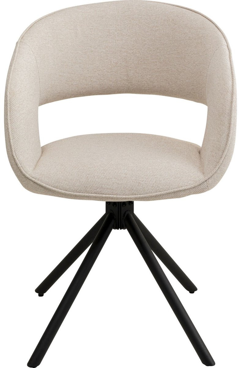 Kare Design Gina Draaistoel met armleuningen zwart
