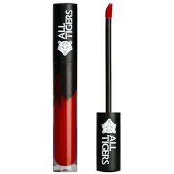 All Tigers, Lippenstift + Lipgloss, Liquid Lipstick matt vegan und natürlich (Bordeaux-Rot)