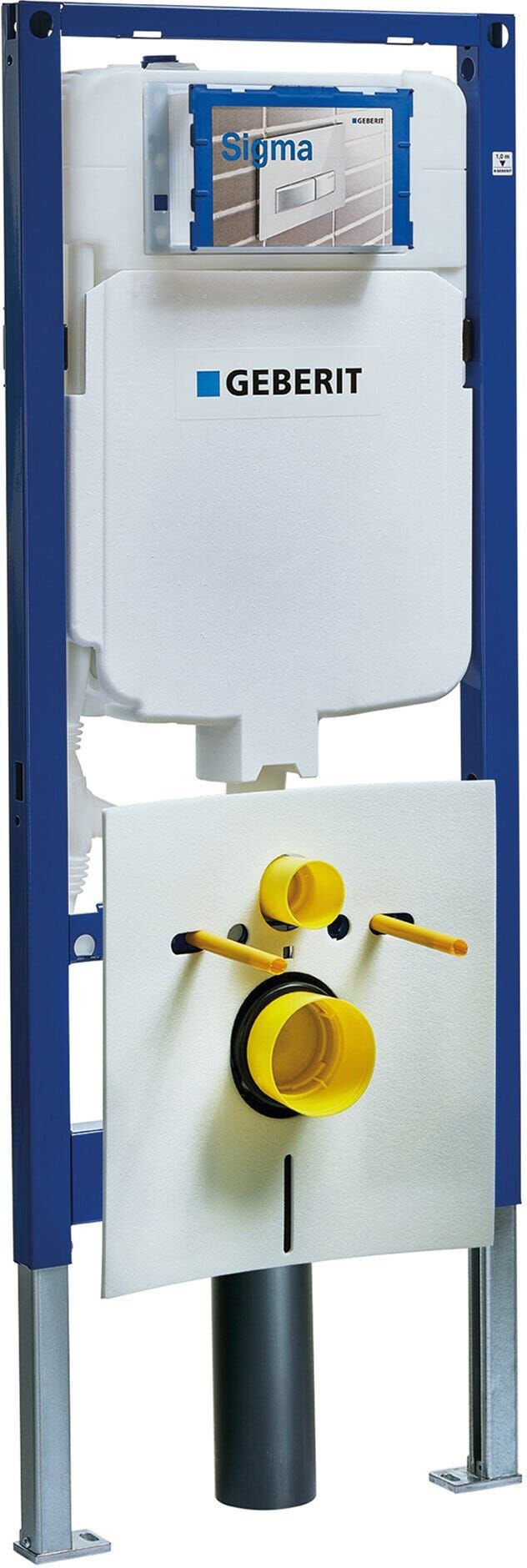 Geberit CASSETTA WC INCASSO  SIGMA 8 DUOFIX PER WC SOSPESI E PARETI IN CARTONGESSO 3-9 l