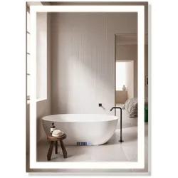 BADEZIMMERSPIEGEL Jena mit LED-Leuchte 60/80/2.5 cm