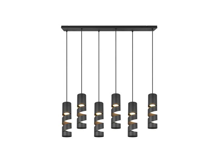 Trio Leuchten Pendelleuchte, Schwarz, Metall, 14x150x100 cm, Lampen & Leuchten, Innenbeleuchtung, Hängelampen, Pendelleuchte