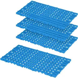 BRB 4x Bodenrost aus Kunststoff, LxBxH 800 x 400 x 25 mm, Farbe blau