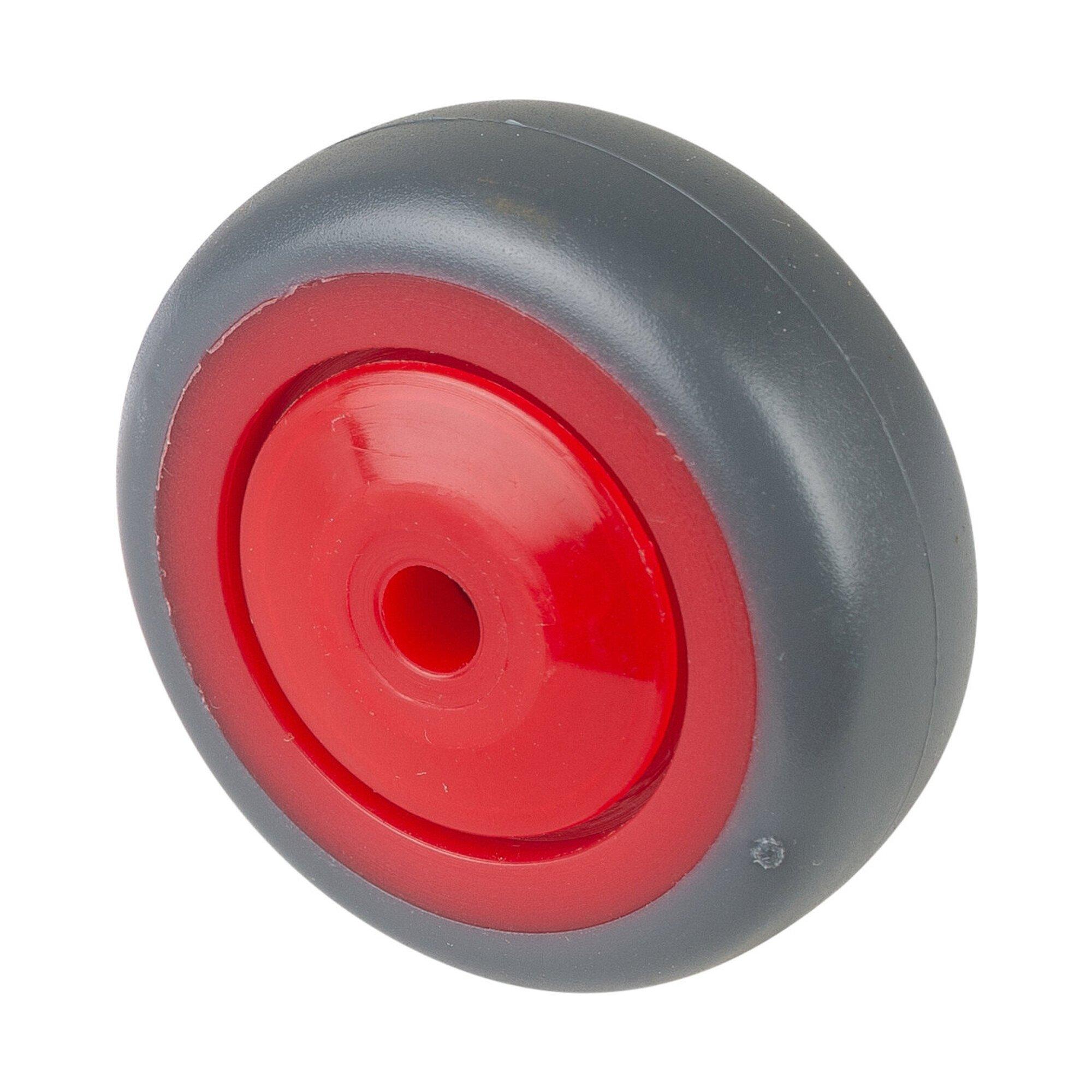 BS Rollen Gummirad A85.F003, Durchmesser 50 grau, Achs, Durchmesser 6, 50kg (A85.051.F003)