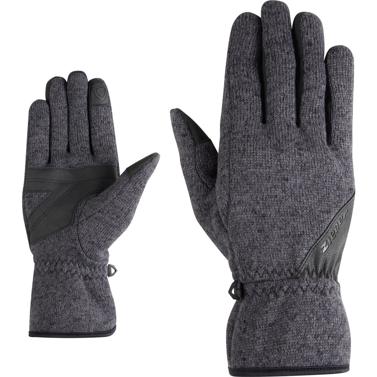 Ziener Iwo-z AS Touch Glove Unisex black mélange (726) 7,5 117011-726-7,5