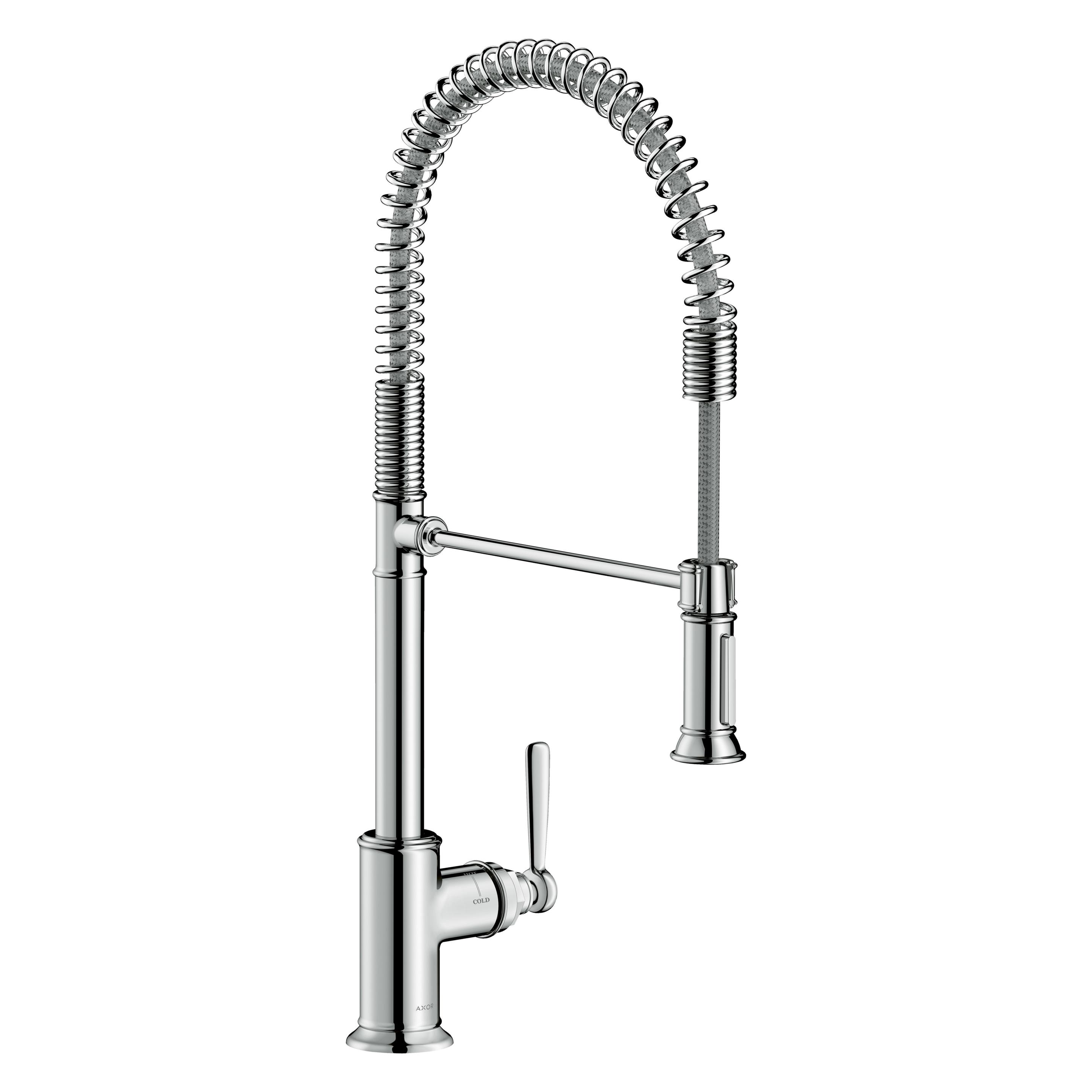 hansgrohe Einhebel-Spültischmischer Semi-Pro AXOR DN 15 Edelstahl-Optik (16582800)