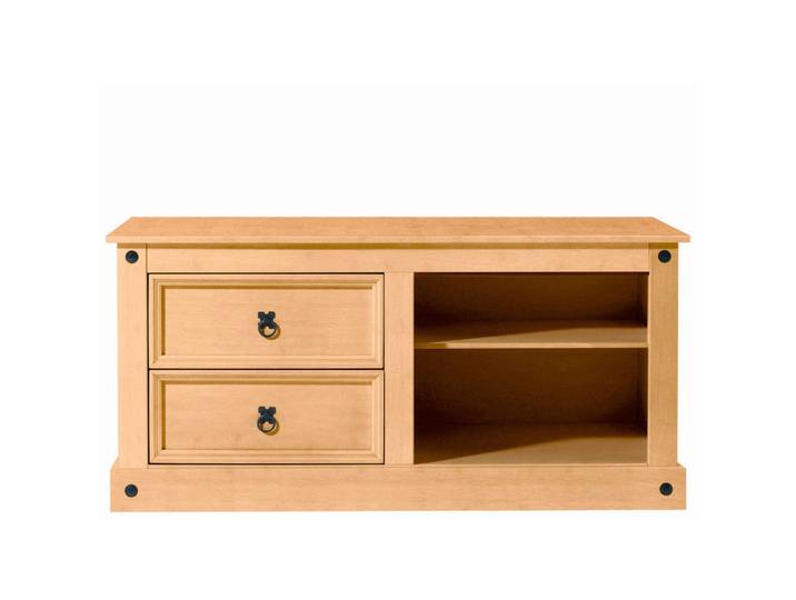 Mid.you Lowboard, Naturfarben, Holzwerkstoff, 2 Schublade(n) Schubladen, 120x57x50 cm, Wohnzimmer, TV Möbel, Lowboards