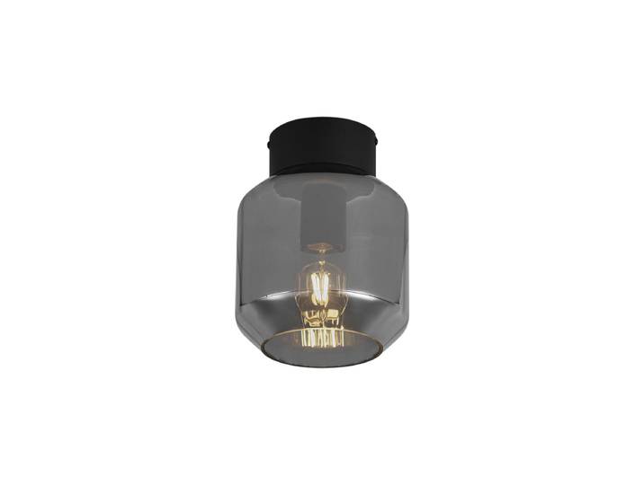 Plafonnier moderne noir avec verre fumé - Stiklo