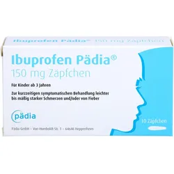Ibuprofen Pädia 150 mg Zäpfchen 10 ST