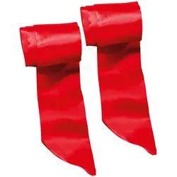 Satinbänder, rot, 2 Stück