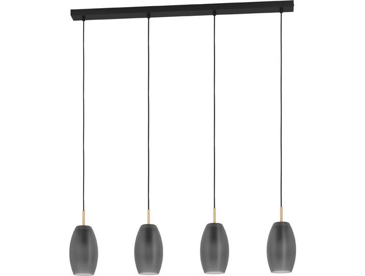 EGLO Batista, Schwarz, Grau, Stahl, Grau, Messing, Oval, Matte, Schwarz