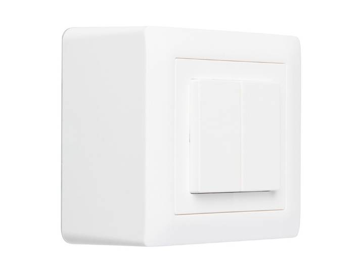 Hager Aufputz-Druckschalter Weiss 250 V