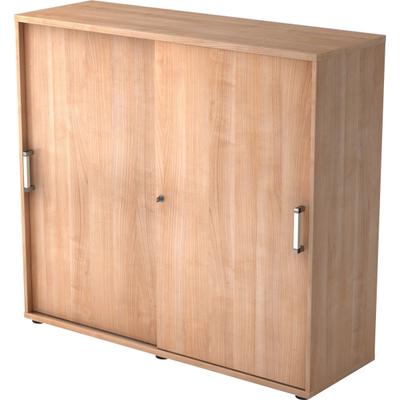 Hammerbacher Schiebetürenschrank Serie 9 3OH BxTxH 120x40x110cm Griff CE Nussbaum/Nussbaum