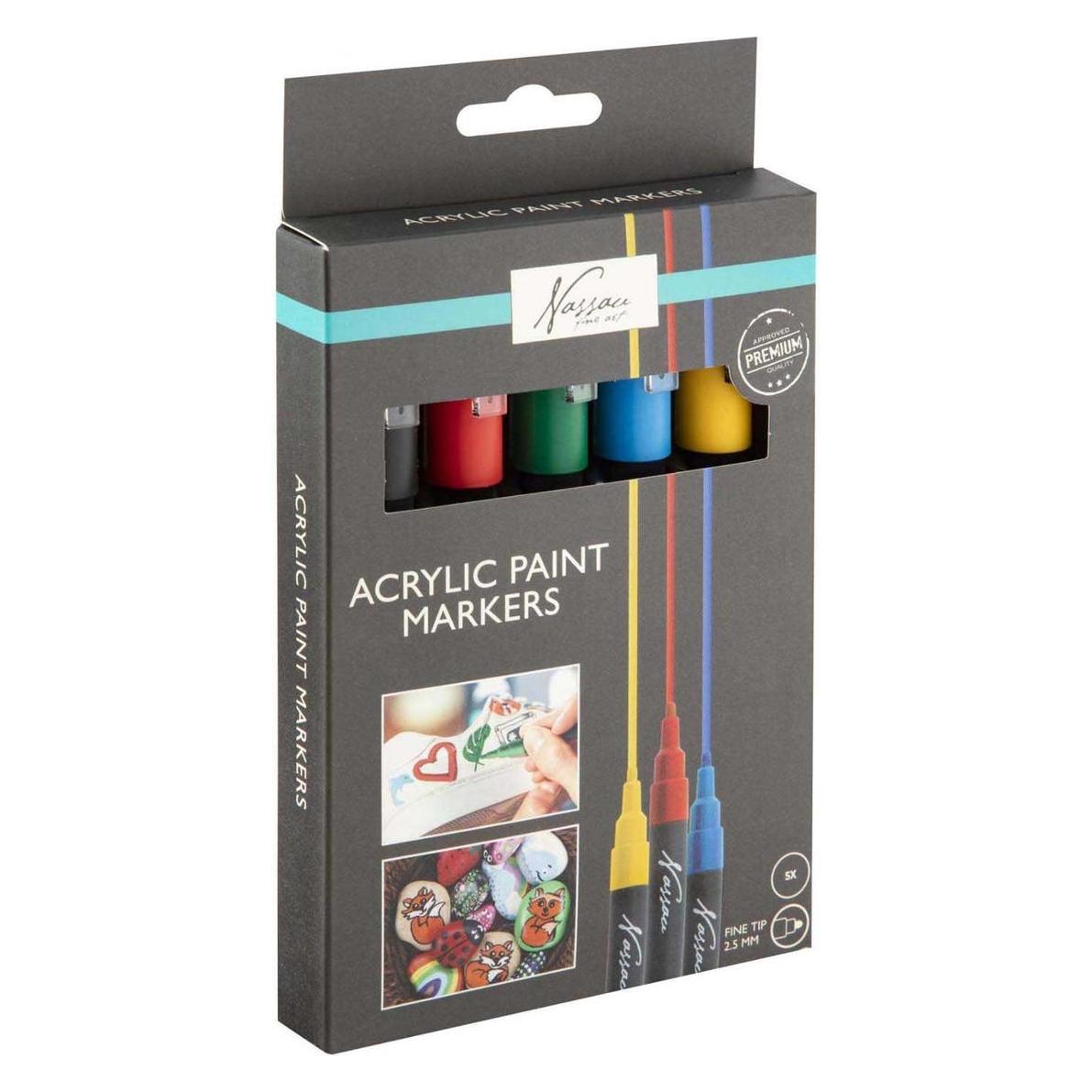 Grafix Acryl-Marker-Set (5x) (AR0156/GE)