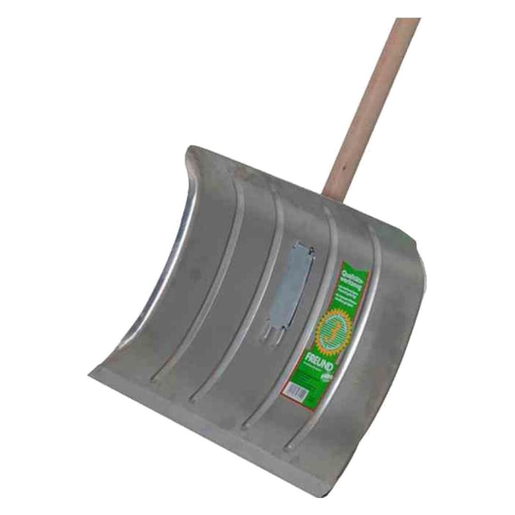 Freund Victoria Schneeräumer, aus Aluminium in silber, Stiel aus Holz, Arbeitsbreite 50 cm, mit Aluminium-Profilk... (2000502)