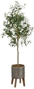 Kate and Laurel Oliveira Faux Olive Tree