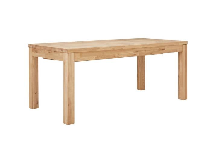 Livetastic Esstisch, Wildeiche, Holz, Wildeiche, massiv, rechteckig, eckig, 100x75x200 cm, ausziehbar, Esszimmer, Tische, Esstische, Esstische ausziehbar