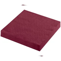 VEPATIM 1000x Servietten Prägeservietten 1-lagig 33 x 33 cm bordeaux