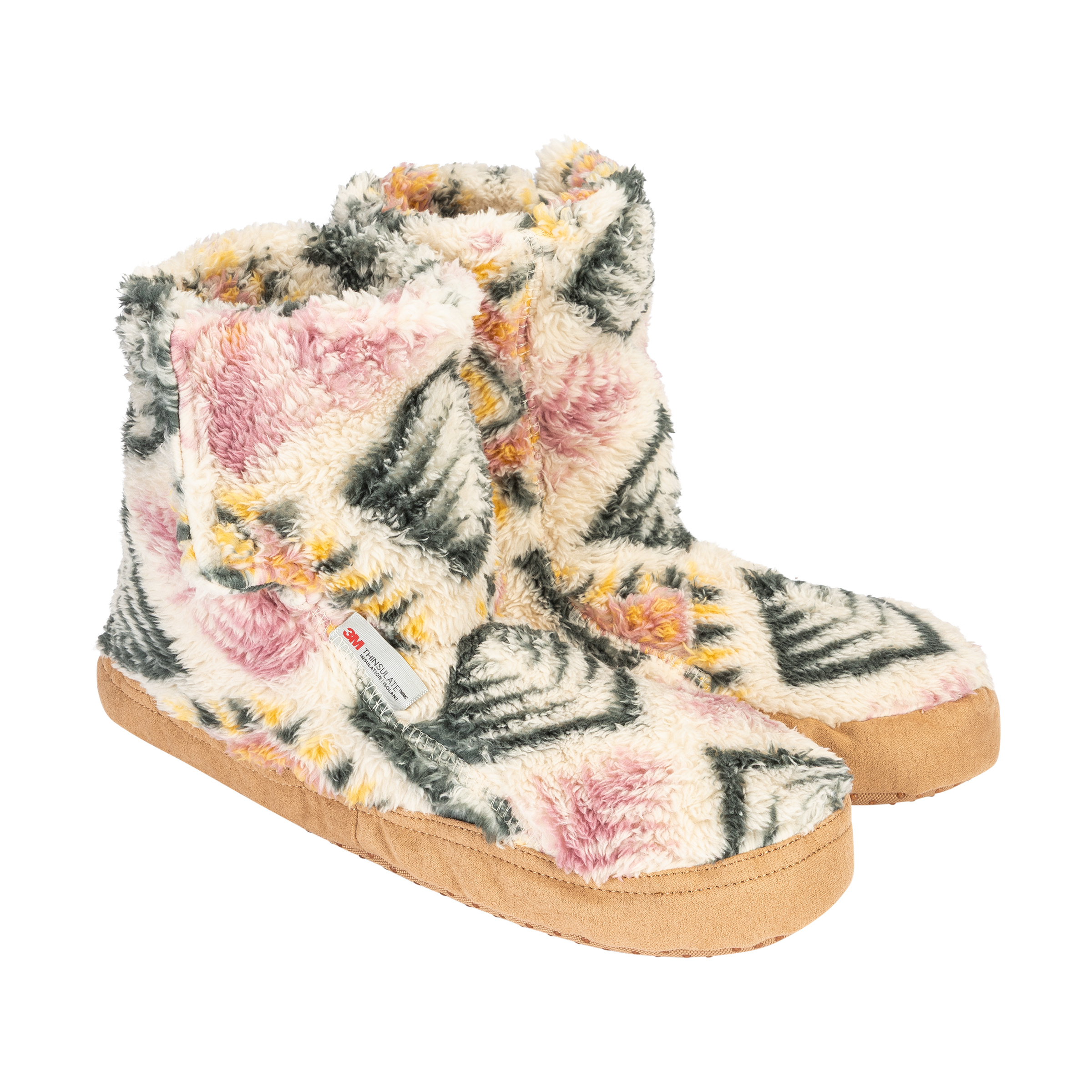 Bergzeit Basics Meru Kurgan Teddy Print Hausschuhe Hüttenschuhe mehrfarbig Größe 35 Lifestyle Atmungsaktiv