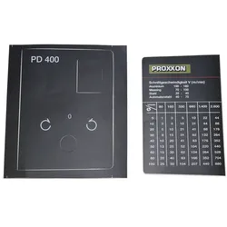 PROXXON 24500-01-75 Aufkleber für Spindelkasten für Drehmaschine PD400 CNC