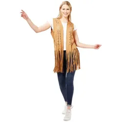 Fransenweste "Hippie", braun