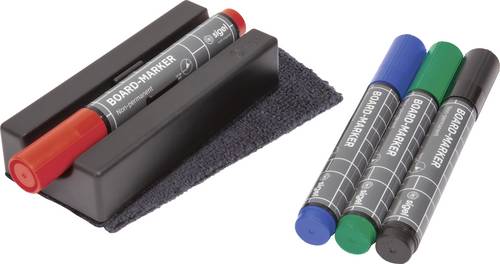 Sigel Whiteboard Zubehör-Set (B x H) 130mm x 60mm Schwarz BA151