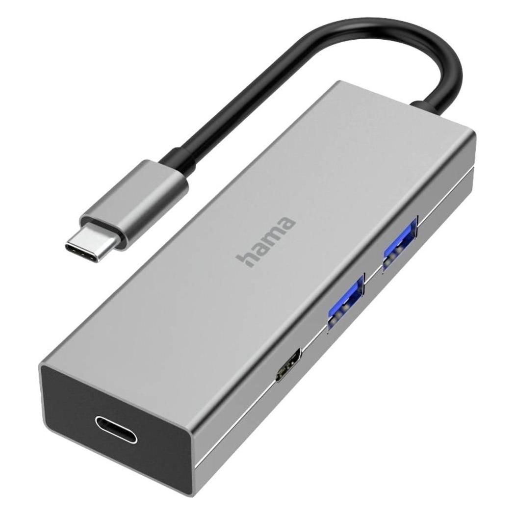 Hama USB-C-Hub, 4 Ports, 2x USB-A, 2x USB-C, USB 3.2 Gen1, 5 Gbit/s (USB-C, 4 Ports) (00200136)