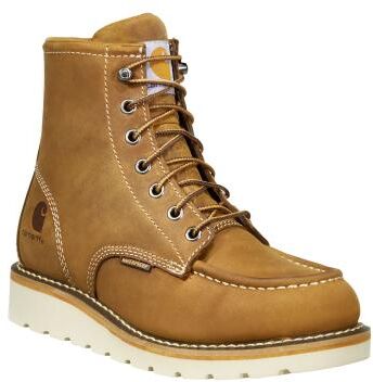 "Carhartt 6"" Waterproof Wedge Steel Toe Boot - Womens 6 Brown Boot Medium"