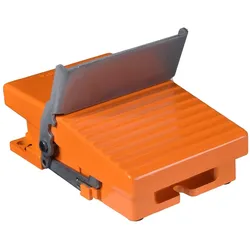 Schneider Electric XPER810 Fußschalter, Harmony XPE, einfach, Metall, orange, 1-stufig, 1Ö+1S, IP66