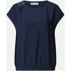 Blusenshirt mit Schnallendetail Blau 40